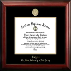 Rutgers University, The State University of New Jersey, 11w x 8.5h Gold Embossed Diploma Frame