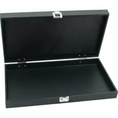 Black Display Box Showcase Travel Storage Unit Tray