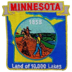 Minnesota State Map Patch 3"