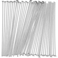 50 Head Pins Sterling Silver Jewelry Bead Hat 22 Gauge