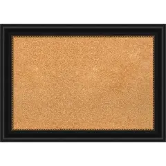 Cork Board, Manhattan Black Frame - Bulletin Board, Organization Board, Pin Board