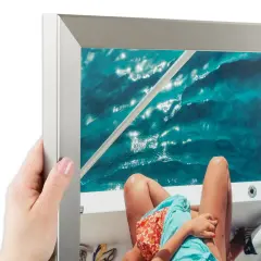 ArtToFrames 9x27 InchPicture Frame, This 1.25 Inch Custom MDF Poster Frame is Available in Multiple Colors, Great for Your Art or Photos - Comes with 060 Plexi Glass andCorrugated (A46FR)