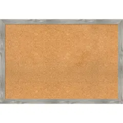 Cork Board, Dove Greywash Square Frame - Bulletin Board, Organization Board, Pin Board
