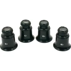 4 15x Eye Loupes Jewelers Opti Stamp Coin Magnifiers