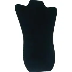 Black Velvet Padded Necklace Pendant Bust Showcase Display 14 1/8"