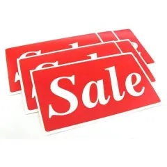 6 Sale Display Signs Window Wall Showcase Message Unit