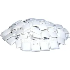 200 Earring Puff Display Pads White Stud Post
