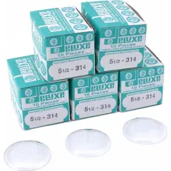 50 Plastic Watch Crystals Watchmakers Dome Parts 31.4mm
