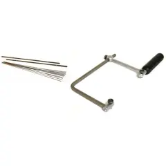 Grobet Adjustable Saw Frame & Metal Cutting Pike Saw Blades Kit 4 Pcs