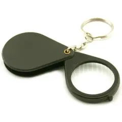 Key Chain Magnifier Magnifying Glass 5x 1"