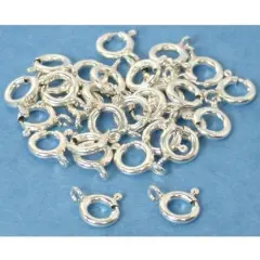 30 Sterling Silver Spring Ring Clasps Chain Necklace Findings