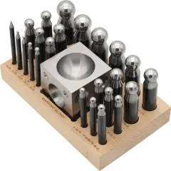 Doming Punches and Block Set of 25