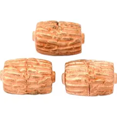 20g Bali Barrel Bead Copper Plated Tube 19mm Approx 3