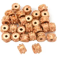Rope Bali Spacer Beads Copper Plated 6mm Approx 25 Bead