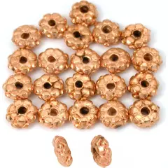 15g Bali Spacer Beads Copper Plated 7.5mm Approx 20