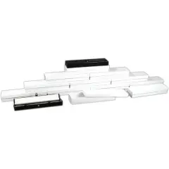 12 Bracelet Watch Boxes Black Leather Gift Case Display