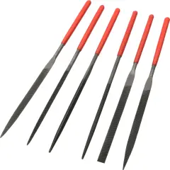 SE - File Set - Needle, Dip Handle, 3mm X 140mm, 6 Pc - 734NF