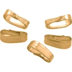 5 14K Gold Filled Medium Size Pendant Snap Bails 8mm