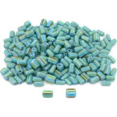 Multi Color Chevron Glass Beads Beading Approx 200