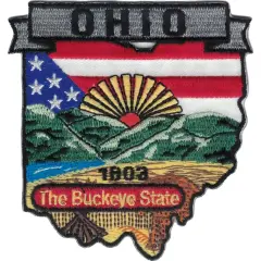 Ohio State Map Patch 3"