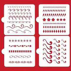 Sugarveil Cake Stencil Collection | C171 by Designer Stencils | Cake Decorating Tools |
