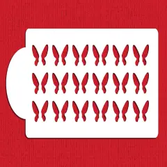 Mini Butterflies 3-Dimensional Cake Stencil | C027 by Designer Stencils | Cake Decorating Tools | Baking Stencils for Royal Icing, Airbrush, Troweling, Molding | Reusable Plastic Food Grade Stencil for Cakes | Easy to Use & Clean Cake Stencil