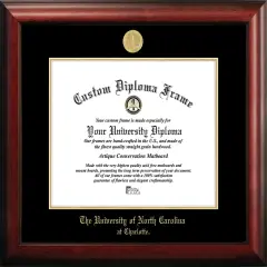 University of North Carolina, Charlotte 14w x 11h Gold Embossed Diploma Frame