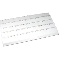 45 Pair Post Earring White Leather Display Case Insert