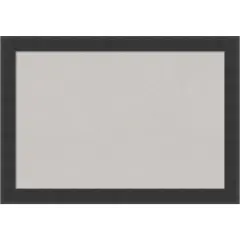 Cork Board, Mezzanotte Black Wood Frame - Bulletin Board, Organization Board, Pin Board Grey Cork