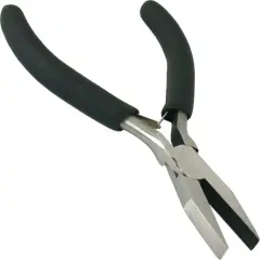 SE LF08 Professional Quality Mini Flat Nose Plier, Black