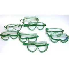 Goggles 8 Perforated Clear Safety Glasses