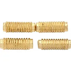 15g Bali Octagon Tube Beads Gold Plt Barrel 17mm App 4