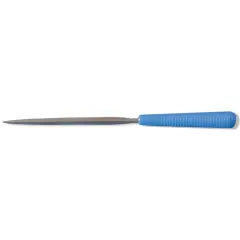 Grobet 16cm Barrette Needle File w/Handle, Cut 4, Item No. 30.463