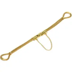 Safety Chain Wrist Watch Yellow Band Cord