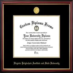 Virginia Tech University Petite Diploma Frame