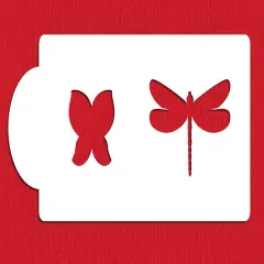 Butterfly 3-Dimensional Cake Stencil | C041 by Designer Stencils | Cake Decorating Tools | Baking Stencils for Royal Icing, Airbrush, Troweling, Molding | Reusable Plastic Food Grade Stencil for Cakes & Chocolates | Easy to Use & Clean Cake Stencil