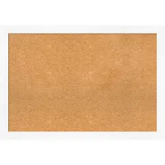 Cork Board, Cabinet White Narrow Frame - Bulletin Board, Organization Board, Pin Board