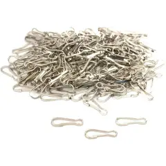 200 Nickel Plated Metal Lanyard Snap Hooks Key Chain Keychain Parts