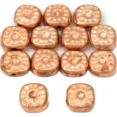 15g Bali Square Sun Spacer Bead Copper Plate 8mm App 12