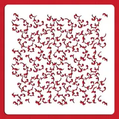 Provencal Scroll Cake Stencil | C121 by Designer Stencils | Cake Decorating Tools | Baking Stencils for Royal Icing, Airbrush, Dusting Powder | Reusable Plastic Food Grade Stencil for Cakes | Easy to Use & Clean Cake Stencil