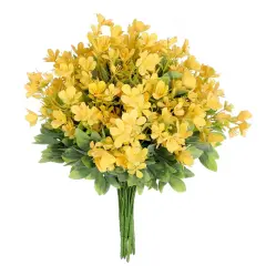 Grand Verde Wildflowers Artificial Flowers Real Touch Bouquets Faux Ranunculus Bulk Greenery, 10pcs Yellow