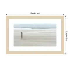 Steadfast Shoreline by Greetje van Son Wood Framed Wall Art Print