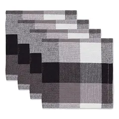 DII Solid Stone Windowpane Terry Dishcloth 6 Piece