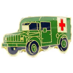 Military Ambulance Pin 1"