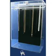 Acrylic Necklace Countertop Display Case Tower 15"