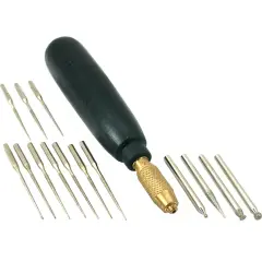 18 Diamond Coated Bead Reamers Handle Beading Tools