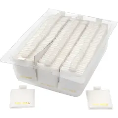 100 White Puff Earring Cards Jewelry Showcase Display