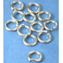 12 Jump Rings Sterling Silver Open Jewelry Chain 16 Ga