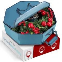 Hearth & Harbor Hard Shell Christmas Wreath Storage Container
