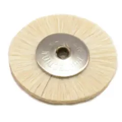 12 Soft Bristle Wheel Brush, 1" Diameter 3/32" Arbor Hole